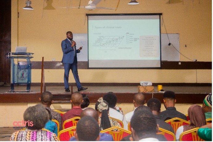 Dr Abioye presenting at the seminar